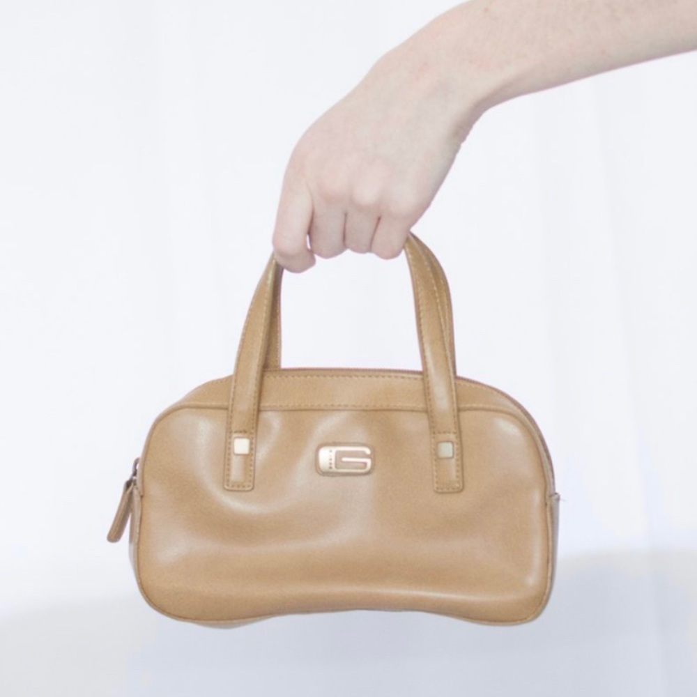 vintage guess faux leather handbag